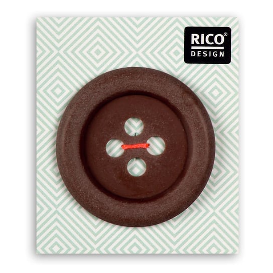 Guzik ozdobny, brązowy, 3,4 cm Rico Design GmbG & Co. KG