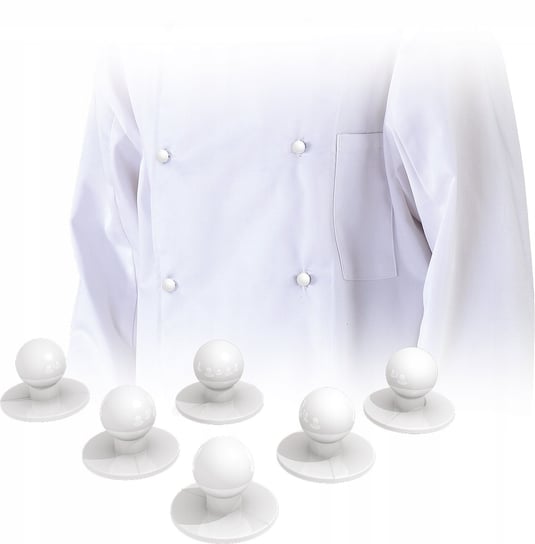 Guziki do bluzy kucharskiej Chef's LH-BUTTON W LEBER&HOLLMAN