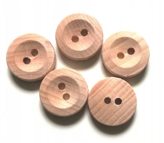 Guziki drewniane bukowe 15 mm 5 szt. Tip-Top