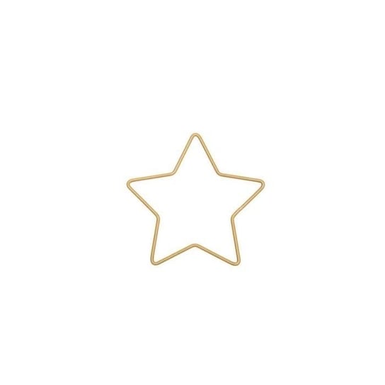 Gwiazda metalowa „Rico Design” złota 11 cm x 10,5 cm Inna marka