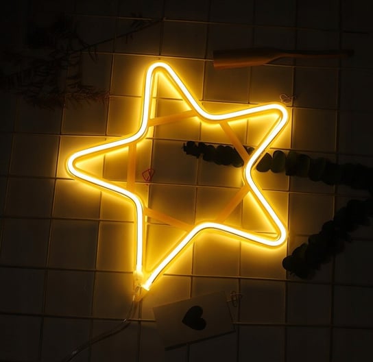 Gwiazda Neon 30 Cm Światło Stałe Led Dwustronna Okno Lampki Choinkowe Inna marka
