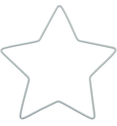 Gwiazda - obręcz do łapacza snów biała 30cm Inna marka