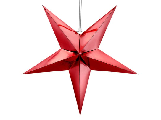 Gwiazda papierowa, 70cm, czerwony PartyDeco