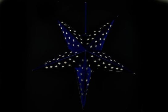 Gwiazda świąteczna JOYLIGHT 10 LED, niebieska, 60 cm JOYLIGHT