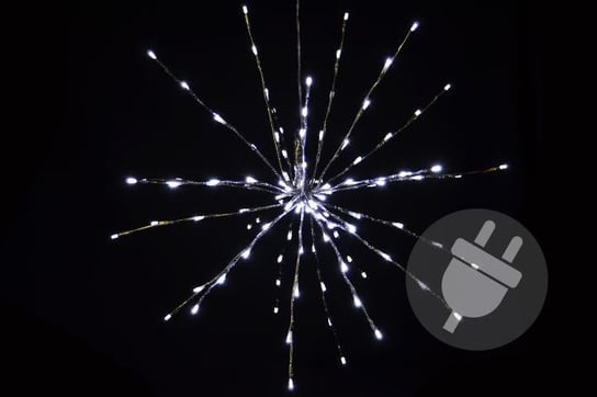 Gwiazda świąteczna JOYLIGHT, 120 diod LED, barwa zimna biała JOYLIGHT