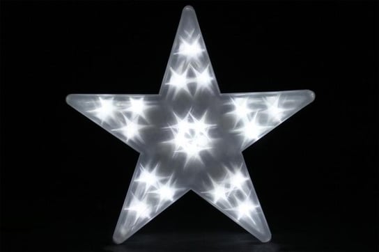 Gwiazda świąteczna JOYLIGHT, 20 diod LED, 0,125 W, barwa zimna biała JOYLIGHT