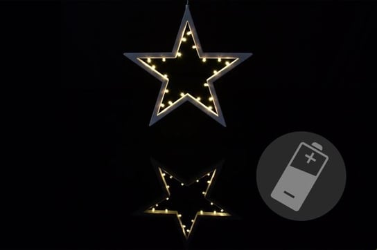 Gwiazda świąteczna JOYLIGHT, 20 diod LED, 1,2 W, barwa ciepła biała JOYLIGHT