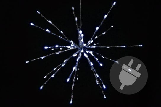 Gwiazda świąteczna JOYLIGHT, 80 diod LED, barwa zimna biała JOYLIGHT