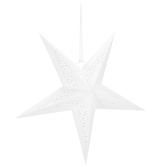 Gwiazda świąteczna papierowa zawieszka choinkowa biała ażurowa 3D Inna marka
