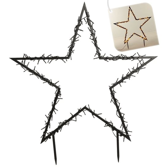 Gwiazda Świecąca Zewnętrzna Metalowa 350 Led 121 Cm Inna marka
