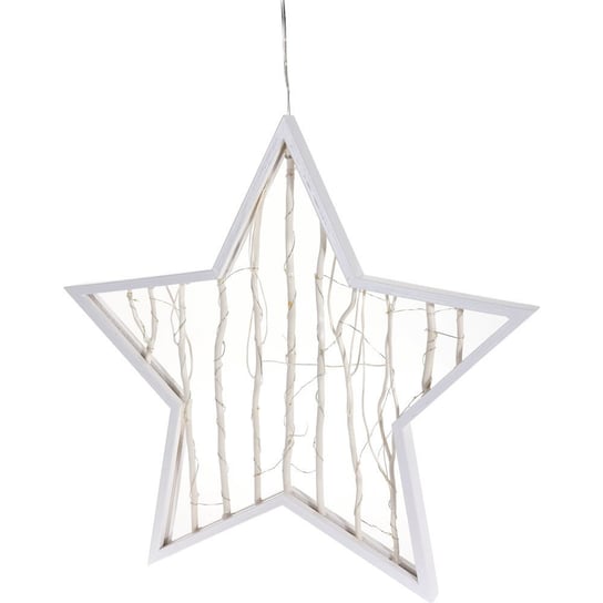 Gwiazda z podświetleniem HOME STYLING COLLECTION, 30 LED, biała, 46x49x4 cm Home Styling Collection