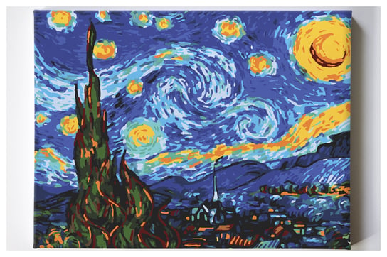 Gwiaździsta noc Vincent van Gogh Malowanie po numerach Akrylowo