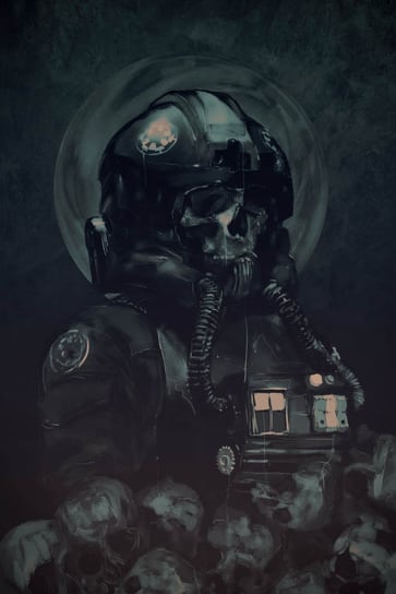 Gwiezdne Wojny Star Wars Skull Pilot - plakat premium 100x140 cm Inna marka