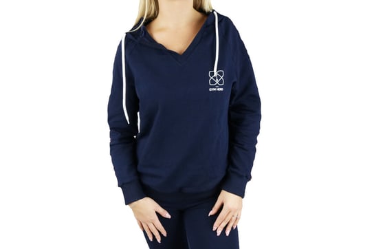 GymHero Hoodie  NAVY-RACE, Kobieta, Bluza sportowa, granatowy Inna marka