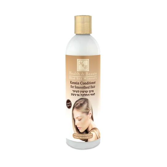 H&B, keratynowa odżywka do włosów prostowanych i stylizowanych, 400 ml H&B