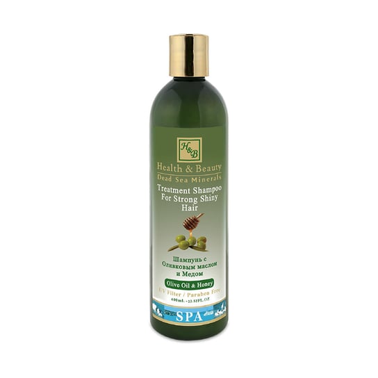 H&B, szampon odżywczy do włosów z oliwą z oliwek i miodem, 400 ml H&B