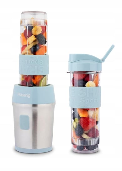 H.Koening SMOO9 Mini Blender 300W Przenośny Mikser Smoothie 570ml 2 Butelki Inna marka