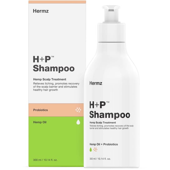 H+P Shampoo, szampon konopny z CBD i probiotykami, 300 ml Hermz Laboratories Ltd.