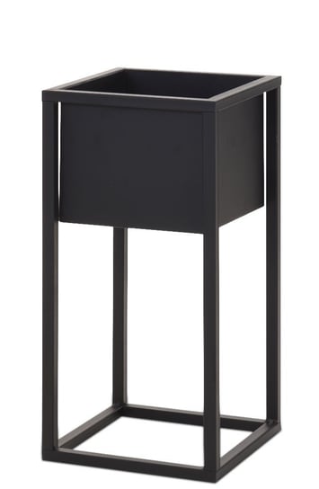 H&S Collection Donica na metalowej podstawie, czarna, 60 cm Home&Styling