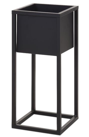 H&S Collection Donica na metalowej podstawie, czarna, 70 cm Home&Styling
