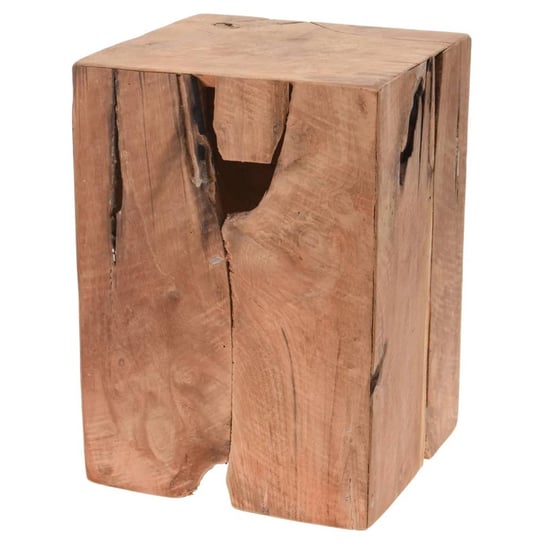 H&S Collection Stołek, drewno tekowe z recyklingu Home&Styling