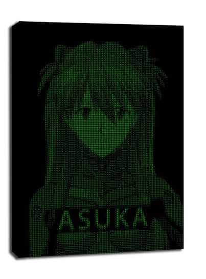 H4CK3D - Asuka, Evangelion - obraz na płótnie 60x80 cm Galeria Plakatu