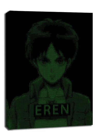 H4CK3D - Eren, Attack on Titan Atak Tytanów - obraz na płótnie 61x91,5 cm Galeria Plakatu