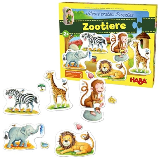 Haba, moje pierwsze puzzle Zoo, 4 el. Haba