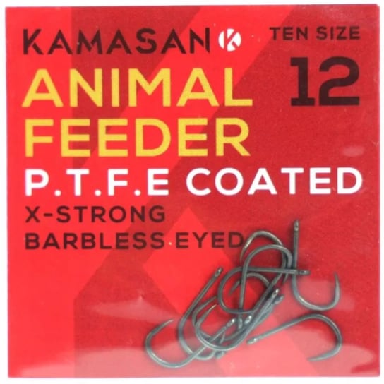 Haczyki Bezzadziorowe Kamasan Animal Feeder P.T.F.E Nr 12 Inna marka