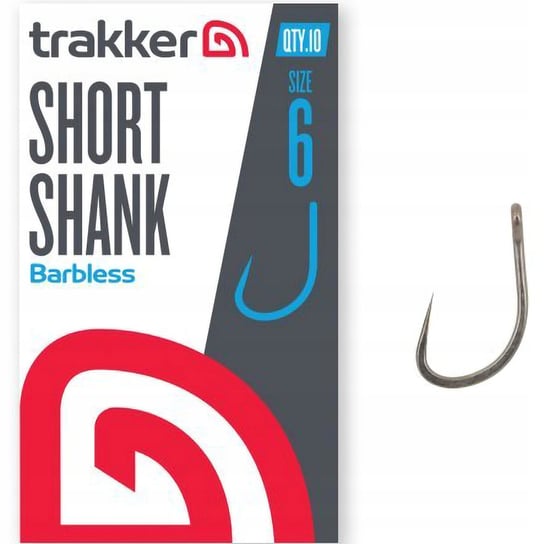 HACZYKI KARPIOWE BEZZADZIOROWE TRAKKER SHORT SHANK HOOKS BARBLESS R. 6 Trakker