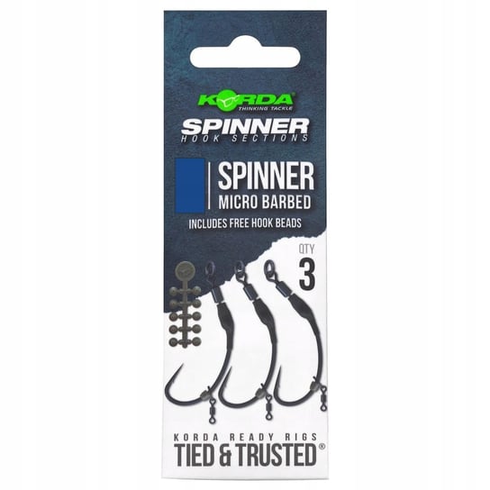 HACZYKI KARPIOWE MIKRO ZADZIOR KORDA SPINNER SECTIONS SPINNER BARBED R. 6 Inna marka