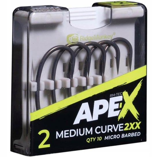 HACZYKI KARPIOWE Z MIKRO ZADZIOREM RIDGEMONKEY APE-X MEDIUM CURVE 2XX R. 2 RidgeMonkey