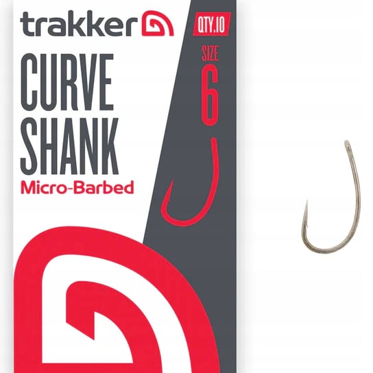 HACZYKI KARPIOWE Z ZADZIOREM TRAKKER CURVE SHANK HOOKS MICRO BARBED R. 6 Trakker