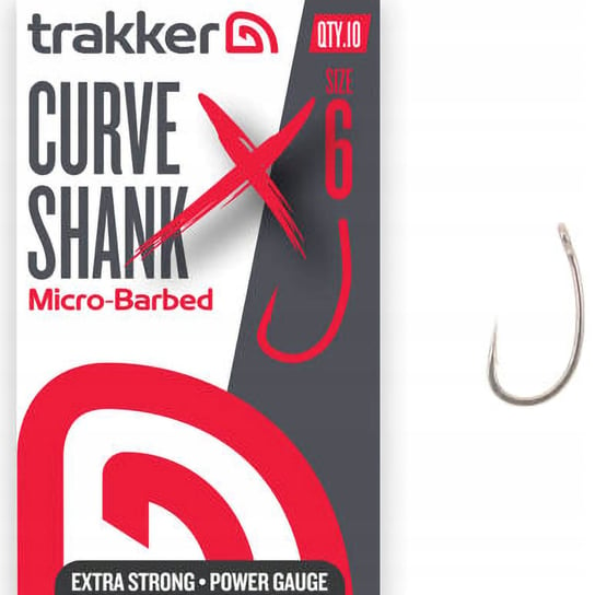 HACZYKI KARPIOWE Z ZADZIOREM TRAKKER CURVE SHANK XS HOOKS MICRO BARBED R. 4 Trakker