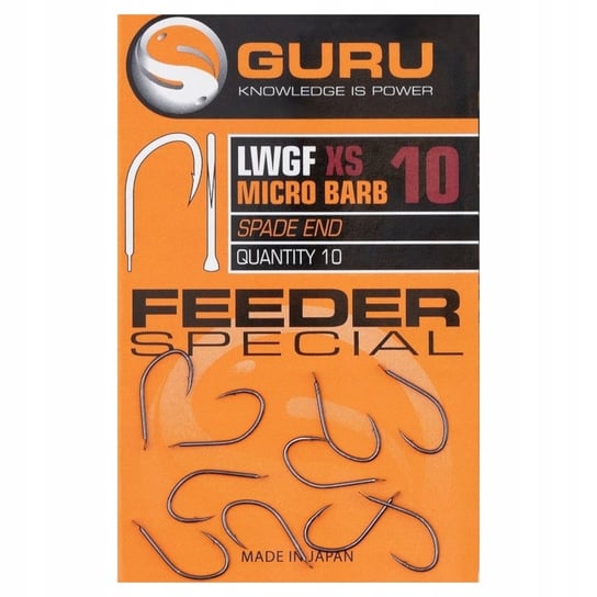 HACZYKI MIKRO ZADZIOR Z ŁOPATKĄ GURU FEEDER SPECIAL XS SPADE END R. 10 Guru