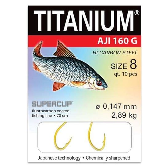 Haczyki z przyponem Titanium Aji 160 Pro Roach Robinson