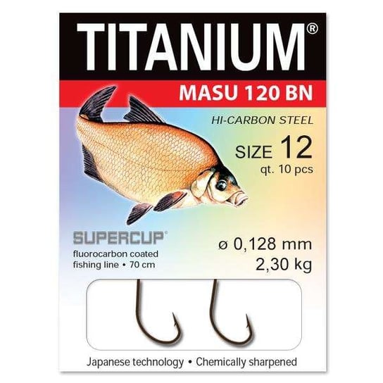 Haczyki z przyponem Titanium Masu 120 Pro Bream Robinson