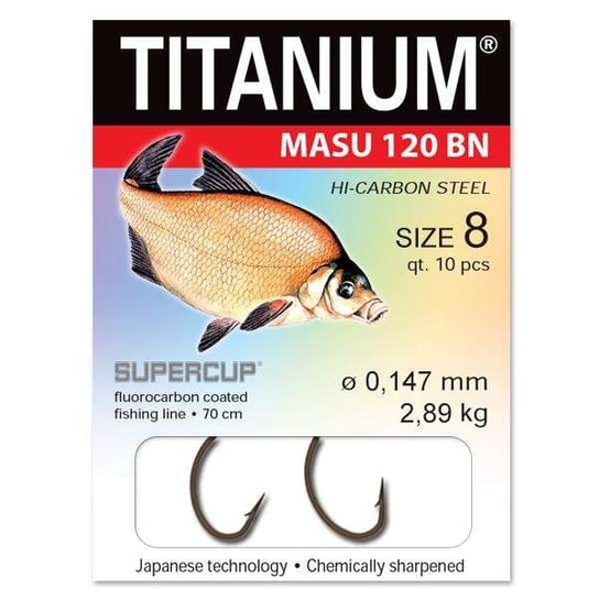 Haczyki z przyponem Titanium Masu 120 Pro Bream Robinson