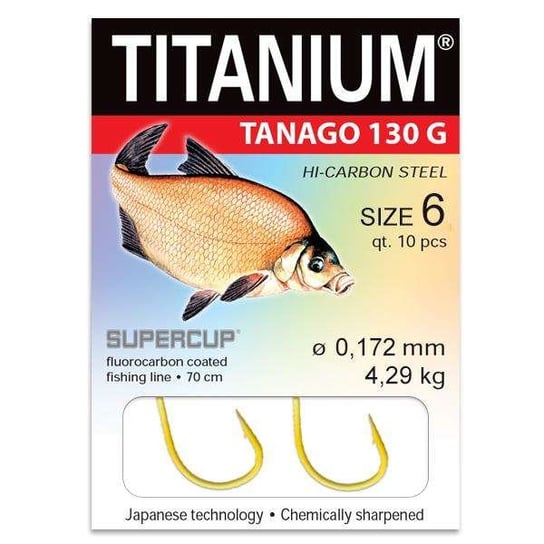 Haczyki z przyponem Titanium Tanago 130 Pro Bream Robinson