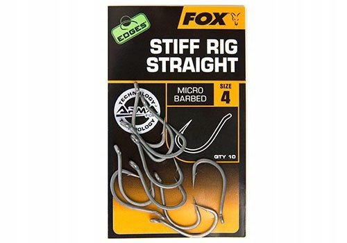 Haczyki Z Zadziorem Fox Stiff Rig Straight R. 5 Fox