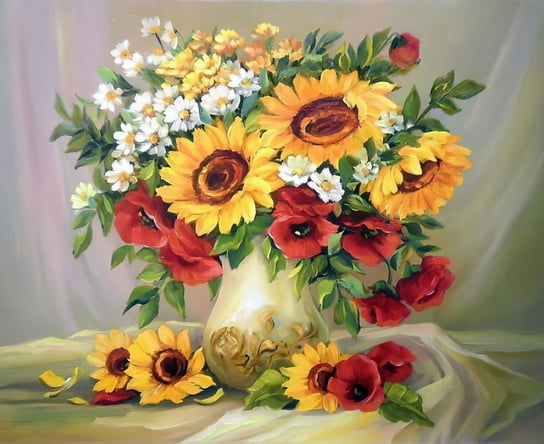 Haft Diamentowy Bukiet z Ogrodu 30x40 cm Moments