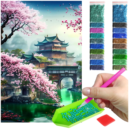 Haft Diamentowy Diamond Painting mozaika diamentowa 40X60cm dojo zestaw ...