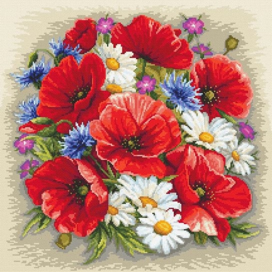 Haft krzyżykowy - Zestaw do haftu - Letnia magia kwiatów CORICAMO