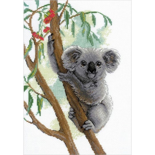 Haft krzyżykowy - Zestaw do haftu z włóczką - Słodki koala RIOLIS