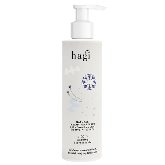 Hagi, Naturalna kremowa emulsja do mycia twarzy, 150 ml Hagi