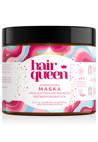 Hair Queen Ekspresowa maska emolientowa do włosów średnioporowatych Hair Queen