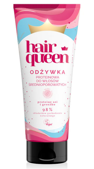 Hair Queen Proteinowa odżywka do włosów średnioporowatych 200ml Hair Queen