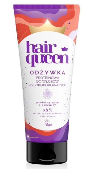 Hair Queen Proteinowa odżywka do włosów wysokoporowatych 200ml Hair Queen