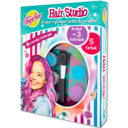 Hair studio farbki do włosów i brokat toys inn