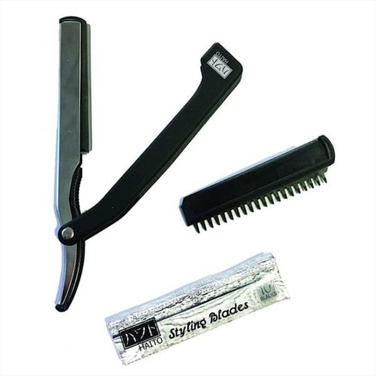 HAITO Brzytwa Fryzjerska Nóż Chiński + 10 Noży Hair Tools